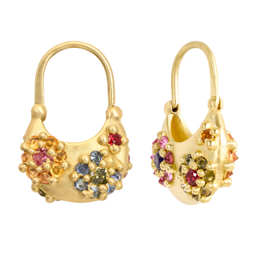 Blossom Crush Lily Pond Moon Earrings - 12000